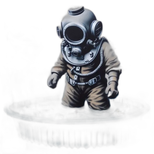 robot, creature, mask, jacket transparent PNG cut-out