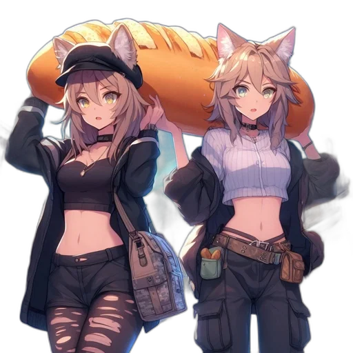 jacket, weapon, hat, staff transparent PNG cut-out