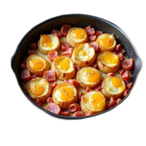 food, crown, photorealistic, 3d render transparent PNG cut-out