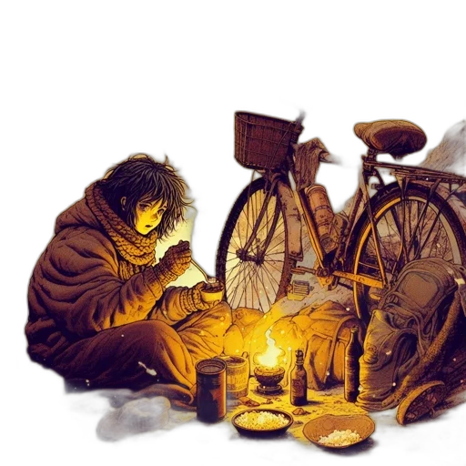 concept art, fantasy art, watercolor, photorealistic transparent PNG cut-out