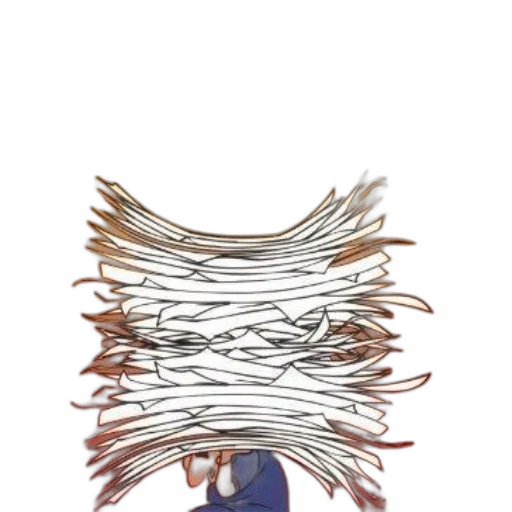 hair, mask, staff, hat transparent PNG cut-out