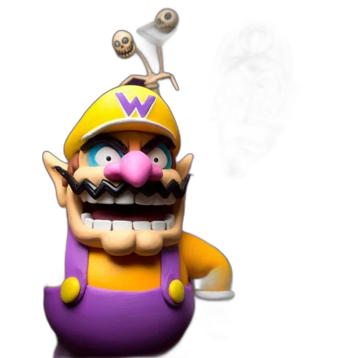 mask, crown, staff, creature transparent PNG cut-out