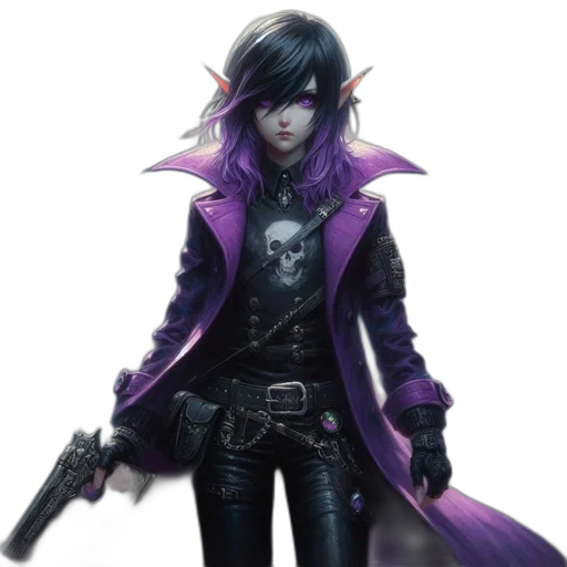 jacket, staff, weapon, concept art transparent PNG cut-out