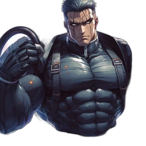 jacket, concept art, comic book art, cyberpunk transparent PNG cut-out