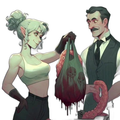 concept art, cyberpunk, comic book art, pixel art transparent PNG cut-out
