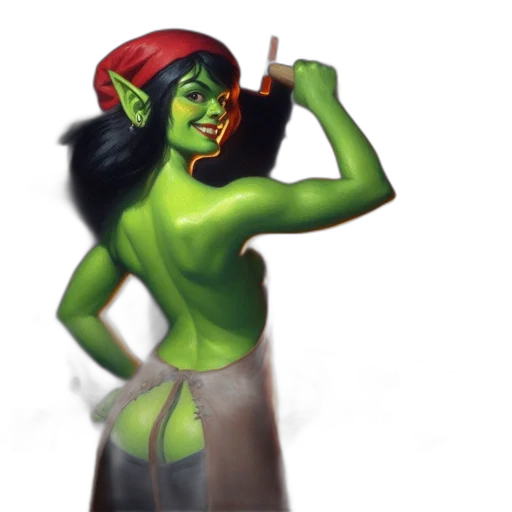 staff, mask, creature, concept art transparent PNG cut-out