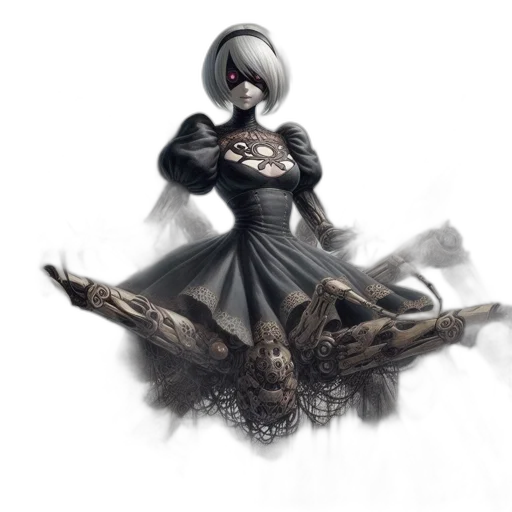 dress, crown, mask, creature transparent PNG cut-out