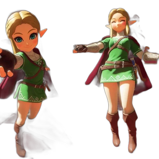 dress, concept art, 3d render, fantasy art transparent PNG cut-out