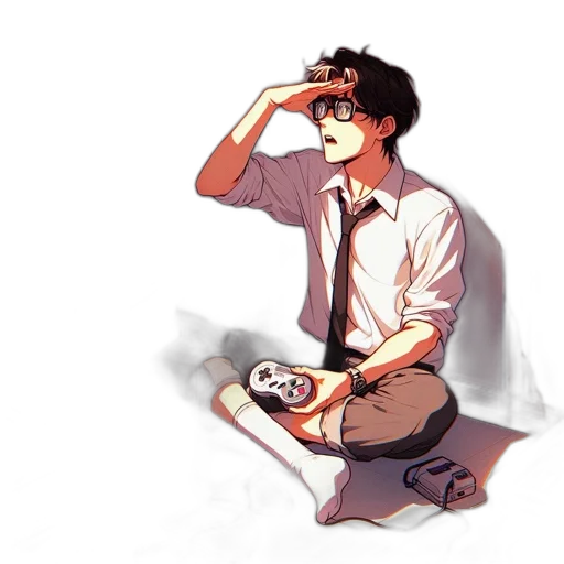anime, cartoon, comic book art, concept art transparent PNG cut-out