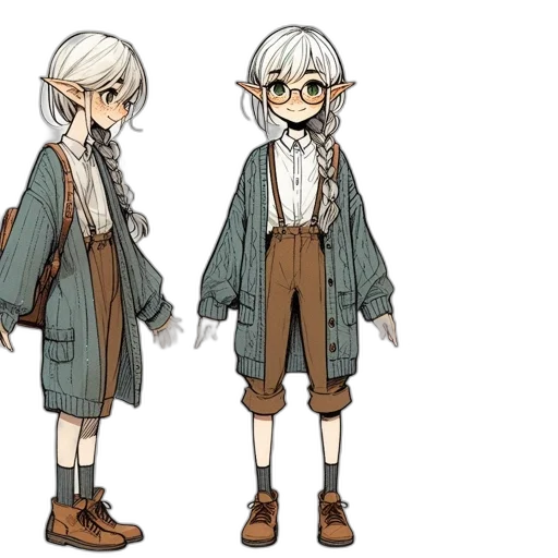 jacket, concept art, fantasy art, anime transparent PNG cut-out