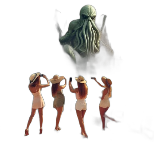 creature, dress, concept art, 3d render transparent PNG cut-out