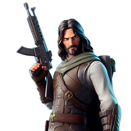 weapon, jacket, face, concept art transparent PNG cut-out