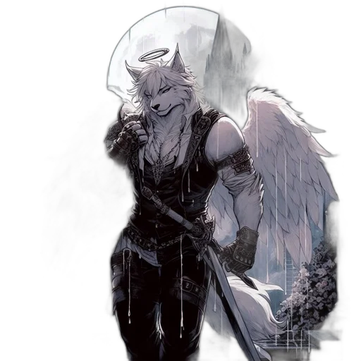dragon, sword, staff, creature transparent PNG cut-out