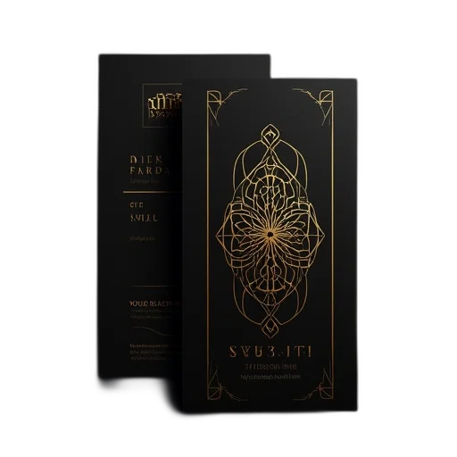 business, cards, gold, pattern transparent PNG cut-out