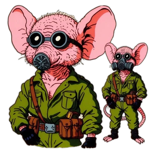 jacket, animal, concept art, comic book art transparent PNG cut-out