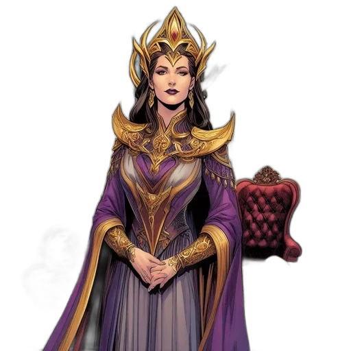 crown, jewelry, staff, dress transparent PNG cut-out