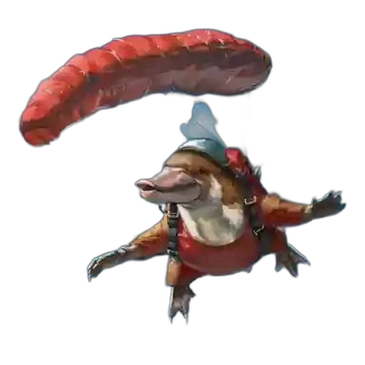 dragon, creature, hat, staff transparent PNG cut-out