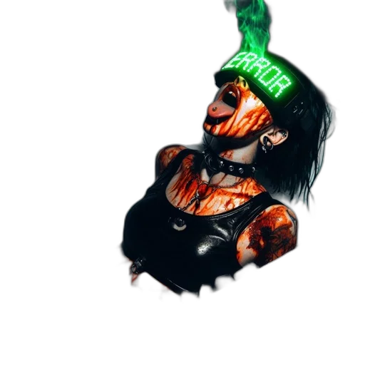 mask, creature, hair, jewelry transparent PNG cut-out