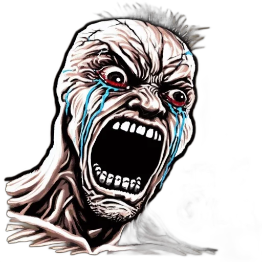 face, mask, comic book art, concept art transparent PNG cut-out