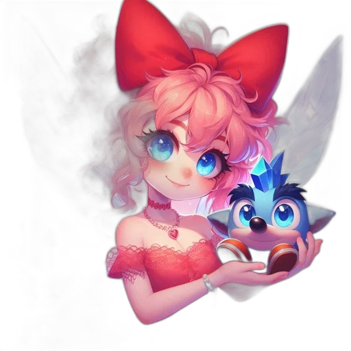 staff, dragon, creature, dress transparent PNG cut-out