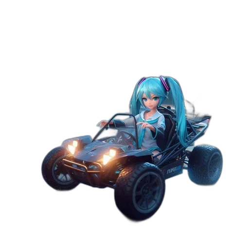 car, robot, weapon, hair transparent PNG cut-out