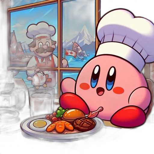 food, concept art, pixel art, 3d render transparent PNG cut-out