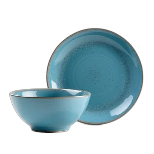food, 3d render, blue, set transparent PNG cut-out