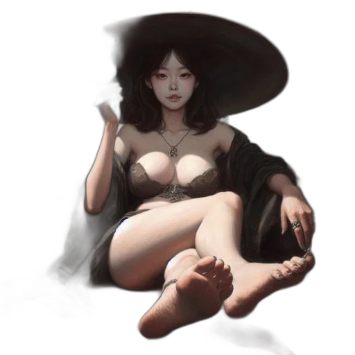 dress, hat, mask, creature transparent PNG cut-out