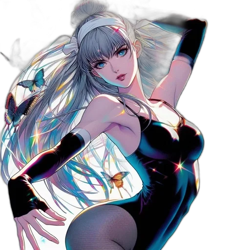 dress, anime, concept art, fantasy art transparent PNG cut-out