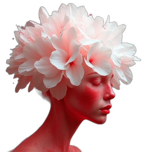 crown, flower, hat, hair transparent PNG cut-out