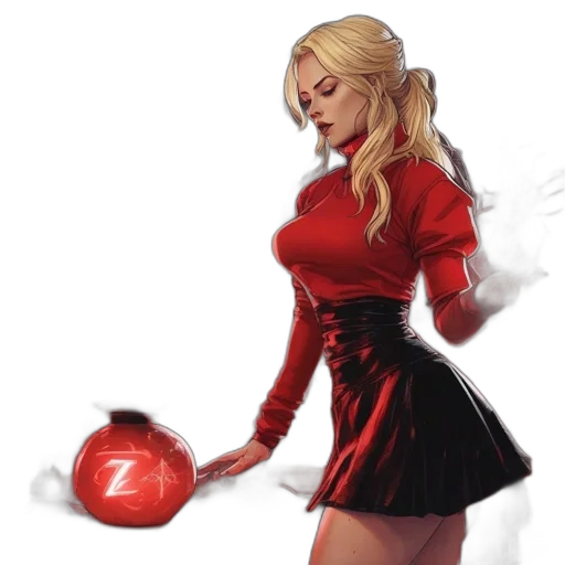 dress, staff, concept art, fantasy art transparent PNG cut-out