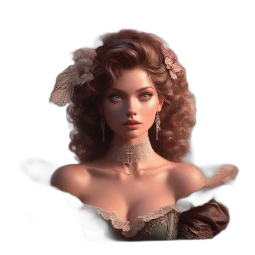 hair, crown, jewelry, face transparent PNG cut-out