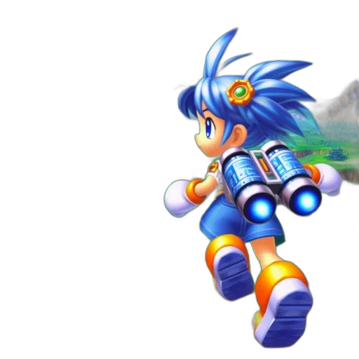 robot, concept art, pixel art, 3d render transparent PNG cut-out