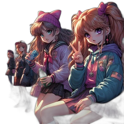 jacket, weapon, staff, creature transparent PNG cut-out