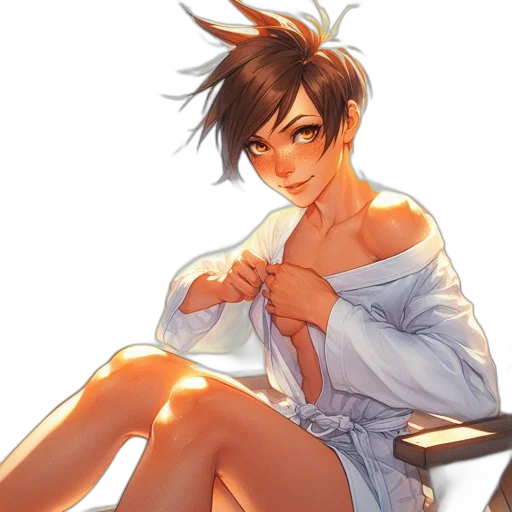 dress, staff, anime, concept art transparent PNG cut-out