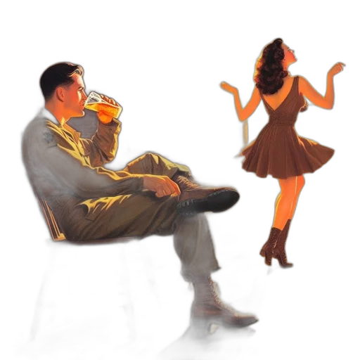 furniture, dress, concept art, 3d render transparent PNG cut-out