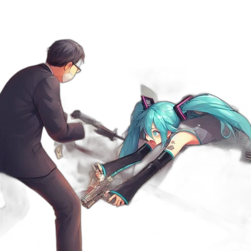 weapon, staff, sword, robot transparent PNG cut-out