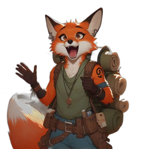 staff, weapon, jacket, animal transparent PNG cut-out