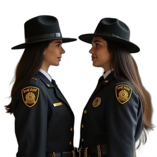 hat, concept art, woman, sheriff transparent PNG cut-out