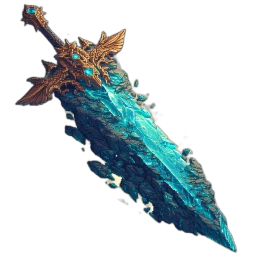 sword, weapon, dragon, staff transparent PNG cut-out