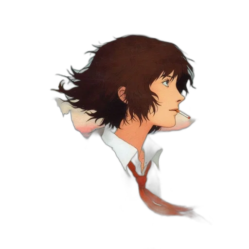 dragon, face, creature, hair transparent PNG cut-out