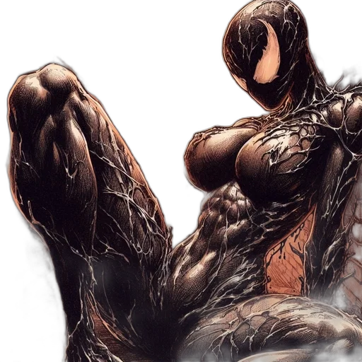 comic book art, concept art, artwork, features transparent PNG cut-out