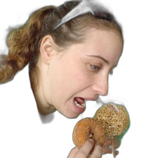 food, face, creature, photorealistic transparent PNG cut-out