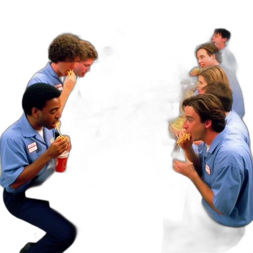 staff, umbrella, vaporwave, concept art transparent PNG cut-out