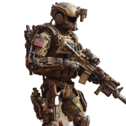 robot, weapon, staff, concept art transparent PNG cut-out