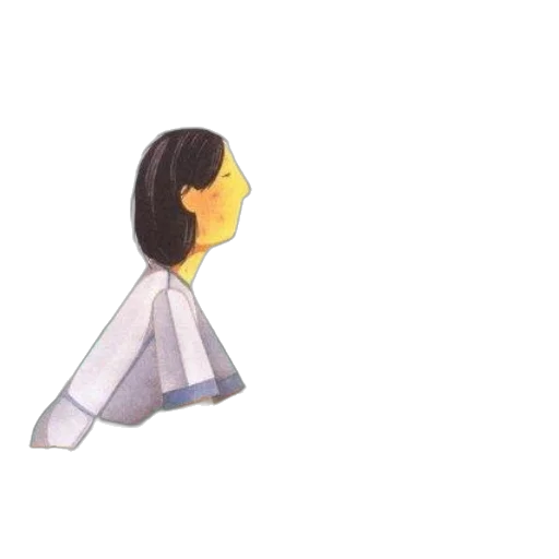 dress, face, staff, hair transparent PNG cut-out