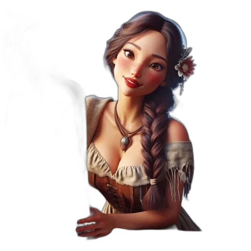 dress, jewelry, face, crown transparent PNG cut-out