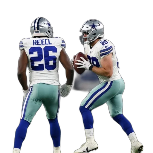 two, cowboys, players, react transparent PNG cut-out