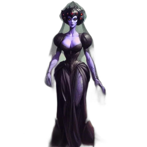 dress, concept art, fantasy art, comic book art transparent PNG cut-out