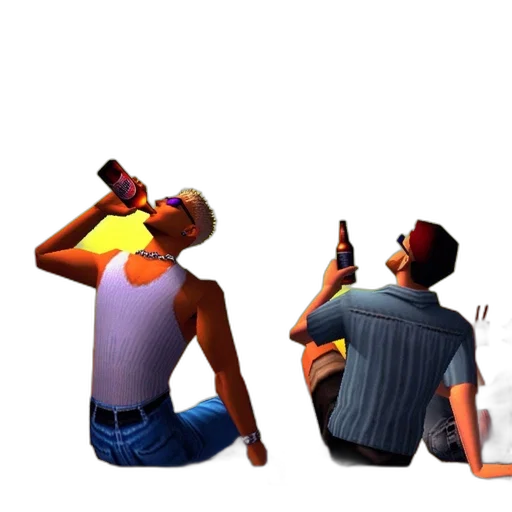 bottle, 3d render, concept art, vaporwave transparent PNG cut-out